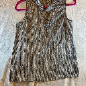 J.Crew Black and White Patterned Garment